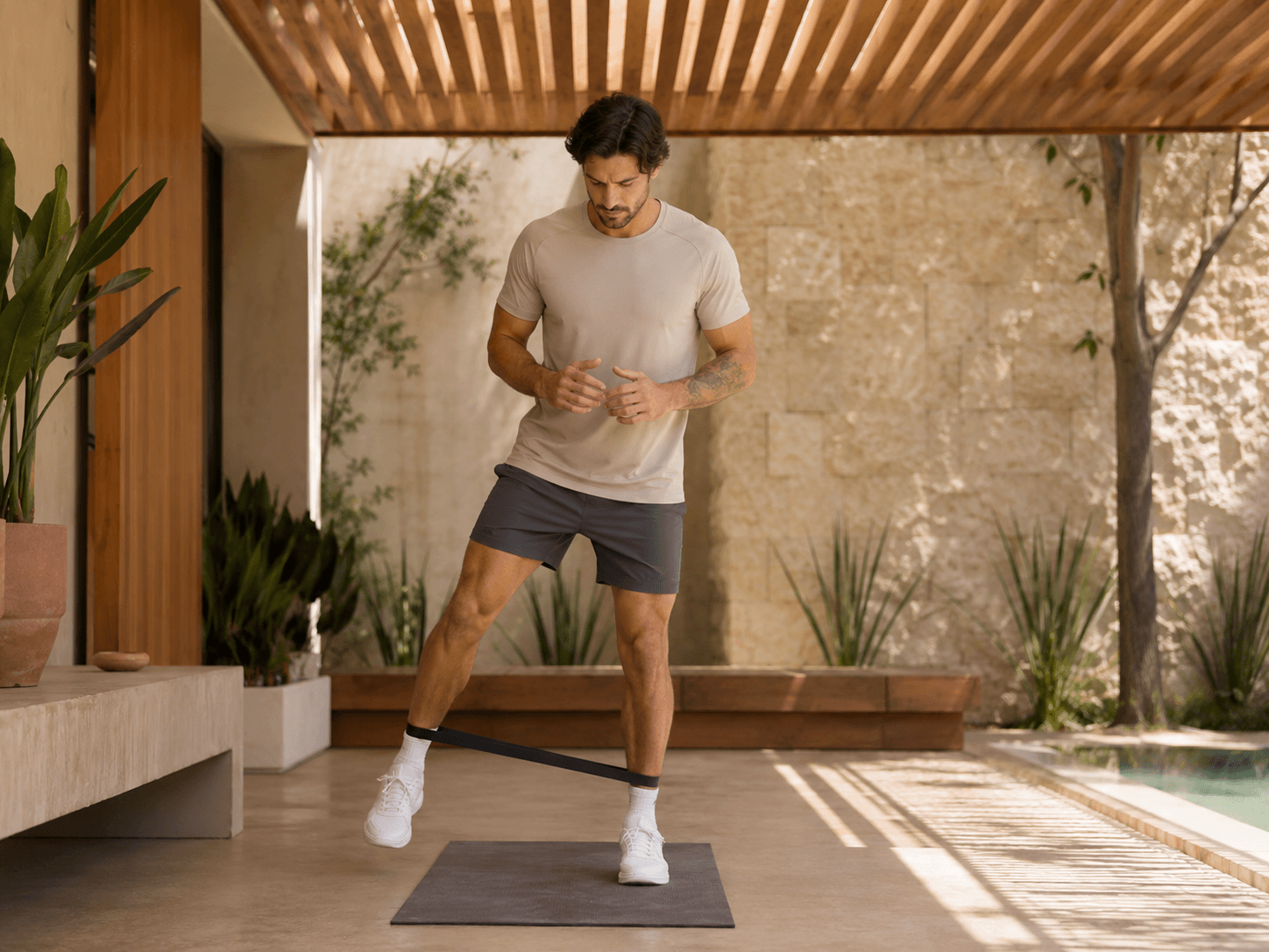 Persona activa en entrenamiento o contexto deportivo